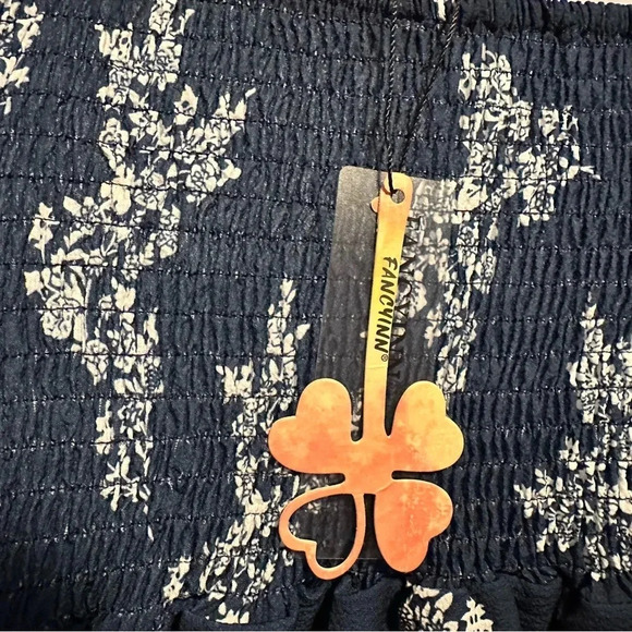 NWT Fancyinn Blue and White Dress - Size Small, Adjustable Straps - Picture 3 of 3